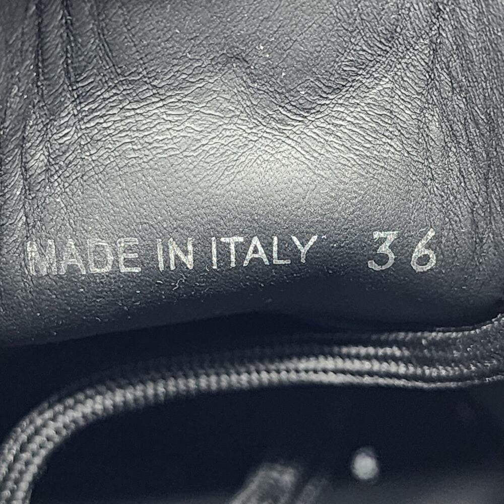 Prada Triangle Logo Lace-Up Shoes - Brushed Leather - Black 36 6US $1200 - Picture 8 of 9